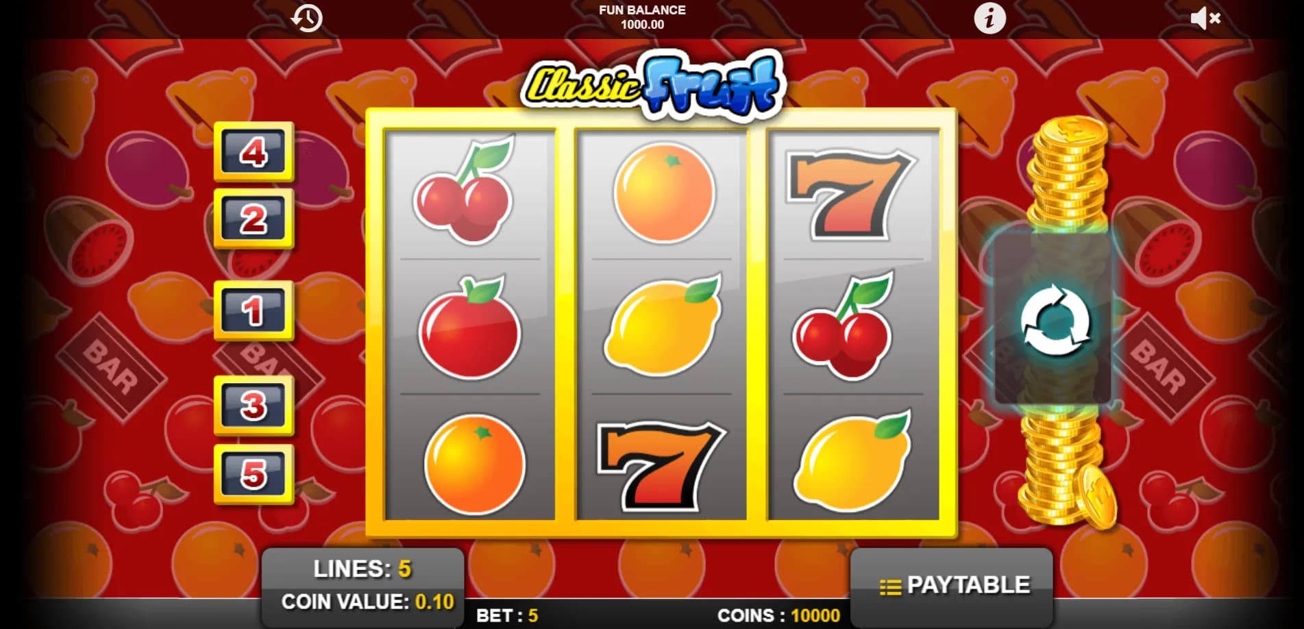 Classic Fruit 1X2Gaming Logo